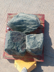 3 Large Natural Granite Garden Boulder Rockery Stones