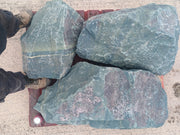 3 Large Natural Granite Garden Boulder Rockery Stones