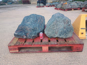 2 Large Natural Granite Garden Boulder Rockery Stones