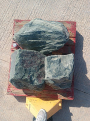 3 Large Natural Granite Garden Boulder Rockery Stones