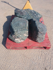 3 Large Natural Granite Garden Boulder Rockery Stones