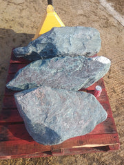 3 Large Natural Granite Garden Boulder Rockery Stones