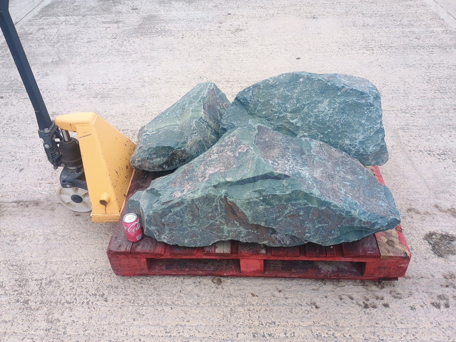 3 Large Natural Granite Garden Boulder Rockery Stones