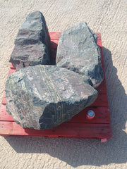 3 Large Natural Granite Garden Boulder Rockery Stones