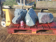3 Large Natural Granite Garden Boulder Rockery Stones