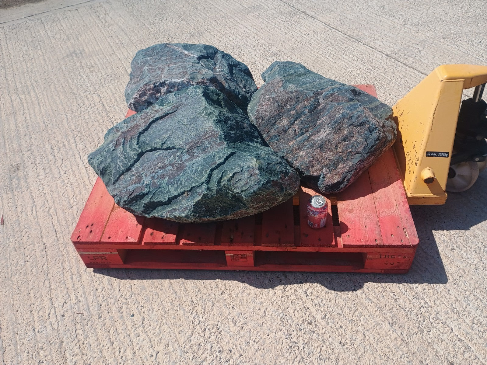 3 Large Natural Granite Garden Boulder Rockery Stones