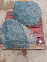 2 Large Natural Granite Garden Boulder Rockery Stones