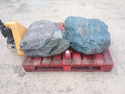 2 Large Natural Granite Garden Boulder Rockery Stones
