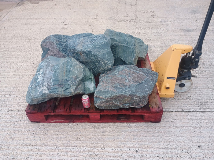 5 Large Natural Granite Garden Boulder Rockery Stones -  130kg,113kg,100kg,98kg,76kg