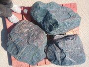 3 Large Natural Granite Garden Boulder Rockery Stones