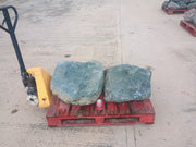 2 Large Natural Granite Garden Boulder Rockery Stones