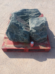 3 Large Natural Granite Garden Boulder Rockery Stones