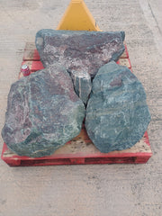 3 Large Natural Granite Garden Boulder Rockery Stones