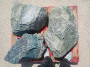 3 Large Natural Granite Garden Boulder Rockery Stones