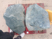 2 Large Natural Granite Garden Boulder Rockery Stones