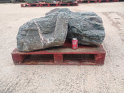3 Large Natural Granite Garden Boulder Rockery Stones