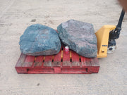2 Large Natural Granite Garden Boulder Rockery Stones