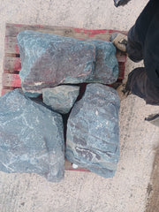 3 Large Natural Granite Garden Boulder Rockery Stones