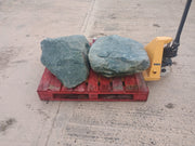 2 Large Natural Granite Garden Boulder Rockery Stones