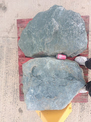 2 Large Natural Granite Garden Boulder Rockery Stones