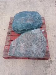 2 Large Natural Granite Garden Boulder Rockery Stones