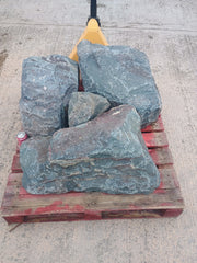 3 Large Natural Granite Garden Boulder Rockery Stones
