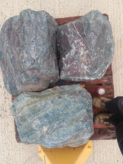 3 Large Natural Granite Garden Boulder Rockery Stones