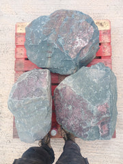 3 Large Natural Granite Garden Boulder Rockery Stones