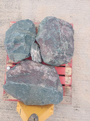 3 Large Natural Granite Garden Boulder Rockery Stones