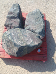 3 Large Natural Granite Garden Boulder Rockery Stones