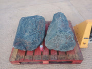 2 Large Natural Granite Garden Boulder Rockery Stones