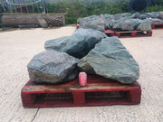 5 Large Natural Granite Garden Boulder Rockery Stones -  130kg,113kg,100kg,98kg,76kg