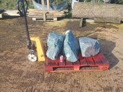 3 Large Natural Granite Garden Boulder Rockery Stones