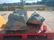 3 Large Natural Granite Garden Boulder Rockery Stones